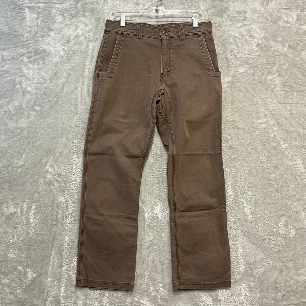 Walls Work Pants Mens 30x30 Brown Canvas Straight Leg Stretch V3811WBBY